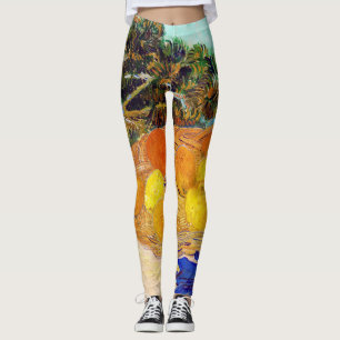 Leggings Oranges et citrons avec gants bleus, Van Gogh