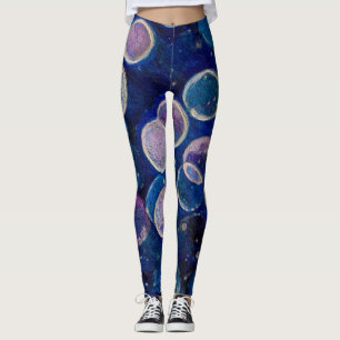 Leggings Orbes cosmiques bleues