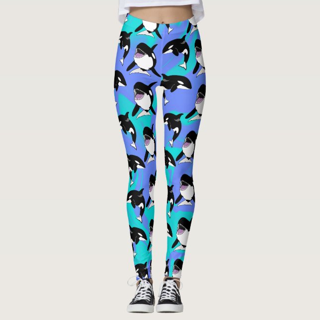 Leggings Orca Killer Whale (Devant)