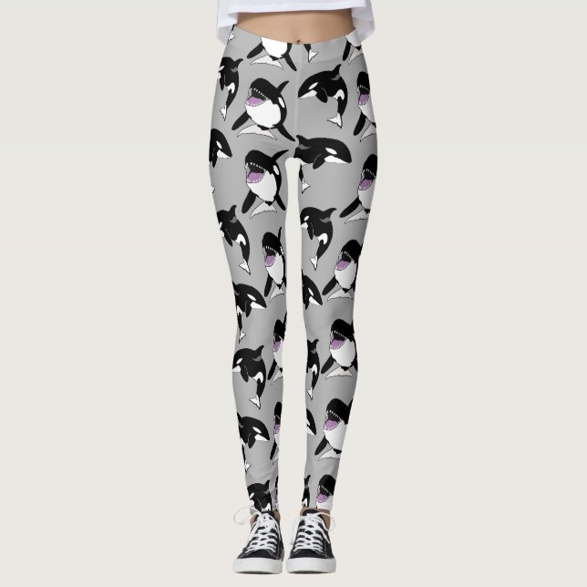 Leggings Orca Killer Whale (Devant)