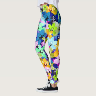 Leggings Orchid Extravaganza Watercolour