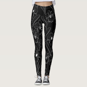Leggings Orchidée, Cattleya, croquis