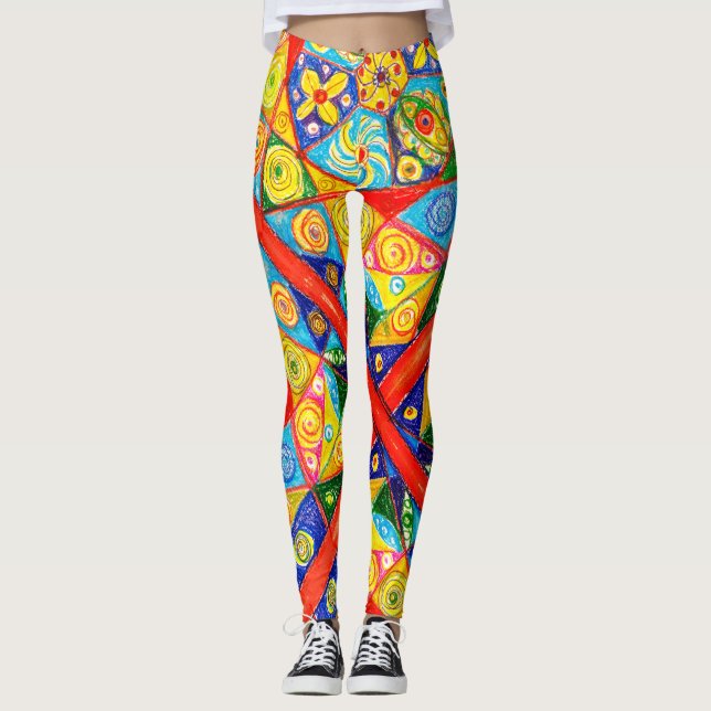 Leggings ordre Abstrait (Devant)