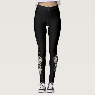 Leggings Oreilles Guêtre-Naturelles de crâne de sucre de