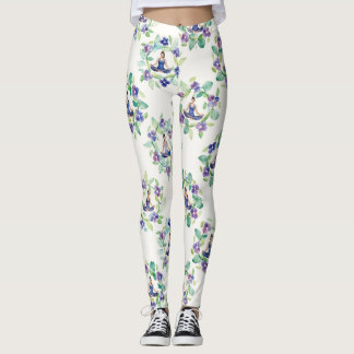 Leggings Organic Floral Mandalas Seamless Pattern