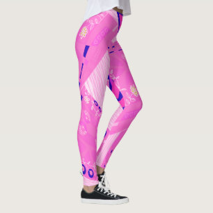 Leggings Origami Chintz (L) Marine rose