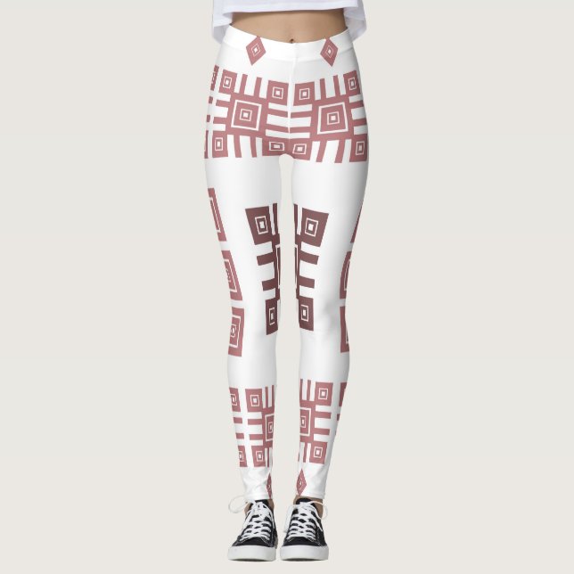 Leggings Ornement populaire ethnique (Devant)