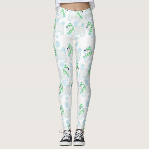 Leggings Ours blanc Palooza