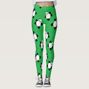 Leggings Ours de panda allongé sur l'herbe
