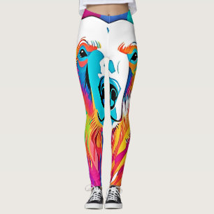 Leggings Ours Tête d'Ours Vibrant