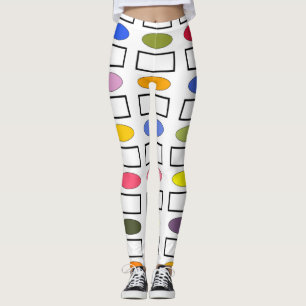 Leggings Ovales et Rectangles - Jardin Fleur