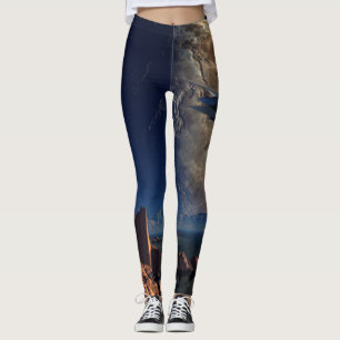Leggings OVNI - Monde étranger - Paysage SciFi