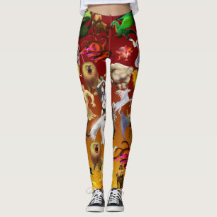 Leggings P est pour Phoenix Leggings(Gold)