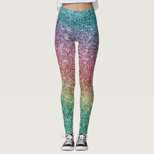 Leggings Paillettes Arc-en-ciel