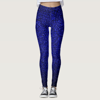 Leggings Paillettes Bleu Marine