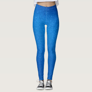 Leggings Paillettes de métal bleu