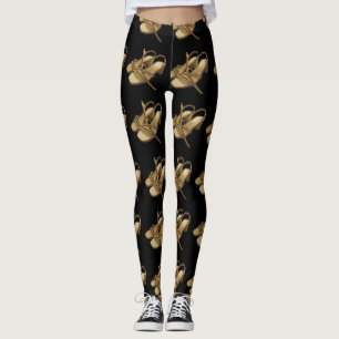 Leggings Paire de talons dorés pixelisés