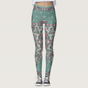 Leggings Paisley Bandana Imprimer : Écharpe à cou de soie