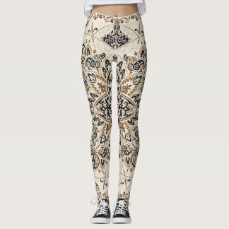 Leggings Paisley Bandana Print Silk Design