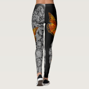 LEGGINGS PALAIS D'ANCIENS MOTIFS NOIRS LEGINGINES