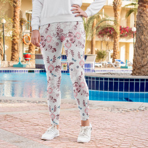 Leggings Palette rose William Morris Design