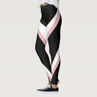 Leggings Palisade dessine un flux de ruban rose