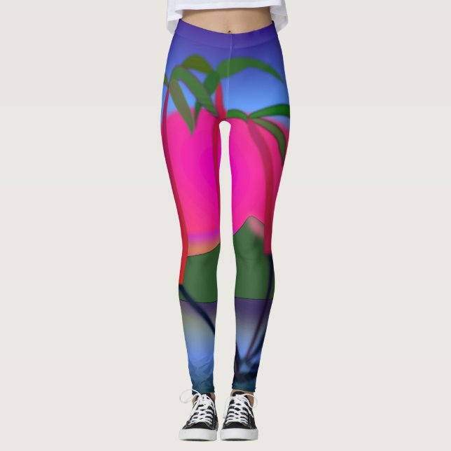 Leggings palmiers (Devant)
