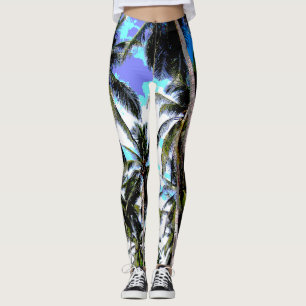 Leggings Palmiers à la conception pointue