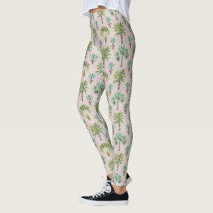 Leggings Palmiers verts mélangés