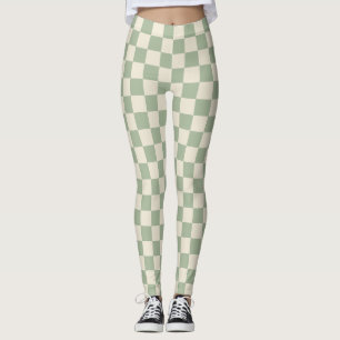 Leggings Panneau de contrôle blanc vert et blanc désactivé