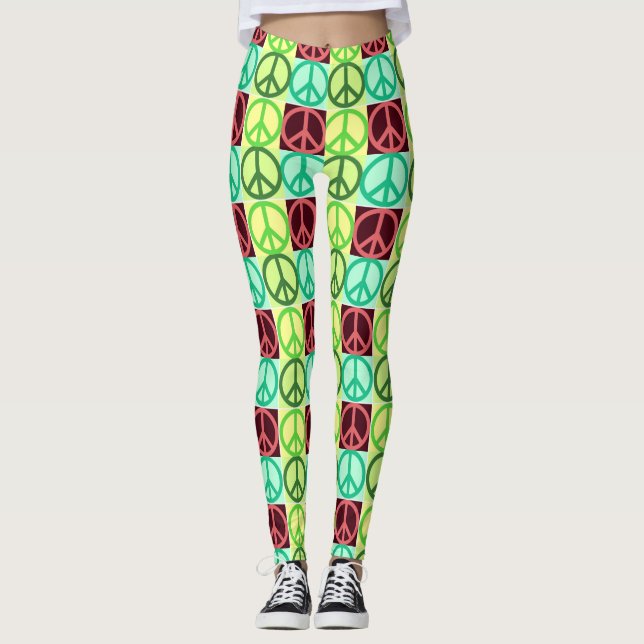 Leggings Panneau de paix (Devant)