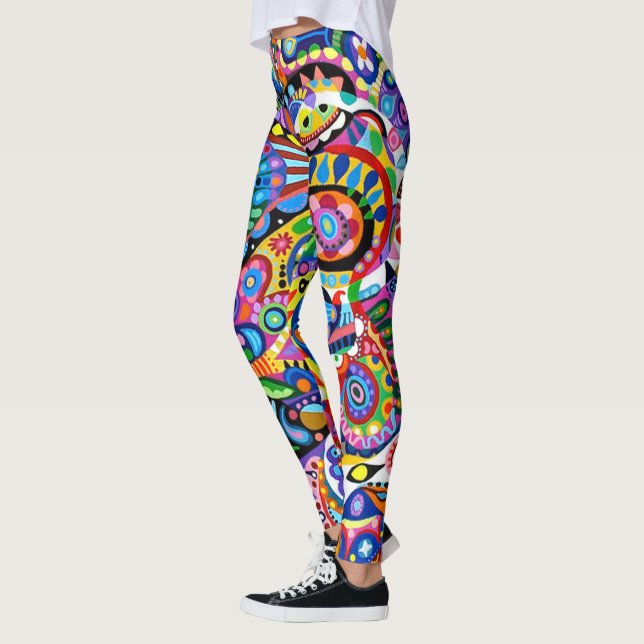Leggings Pantalon coloré fou (Gauche)