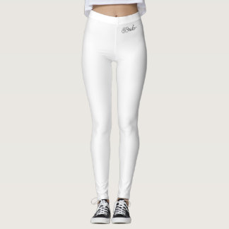 Leggings Pantalon d'athlétisme blanc "mariée" - Bachelorett