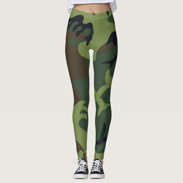 Leggings Pantalon de chasse militaire de yoga de Camo, (Devant)