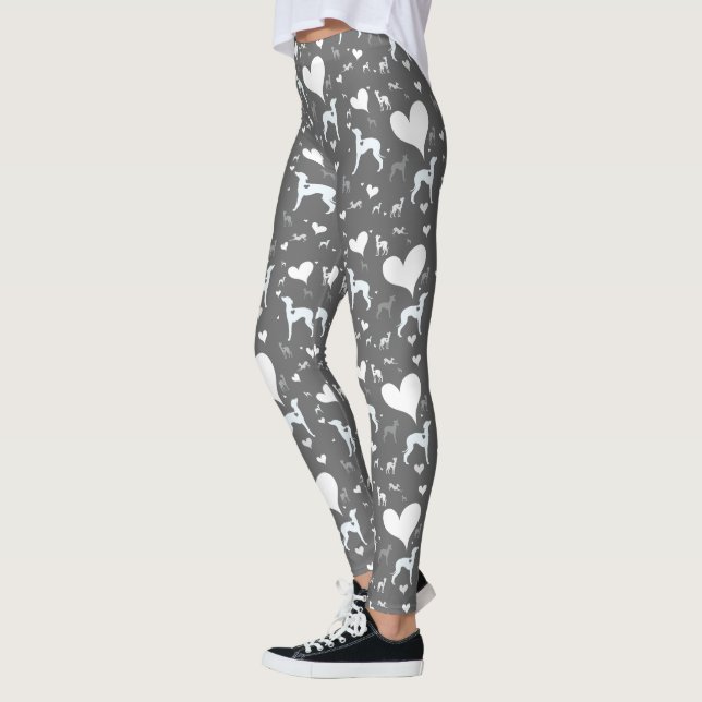 Leggings Pantalon de chien de Lularoe de guêtres de lévrier (Gauche)