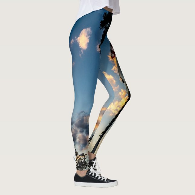 Leggings pantalon de drapeau américain (Droite)