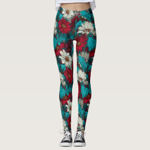 Leggings Pantalon de gym Élégante Daisy Inspirée