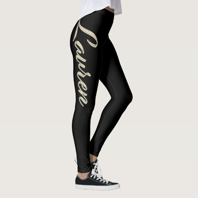 Leggings Pantalon de Lauren white gold (Droite)