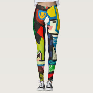 Leggings Pantalon de Yoga d'art moderne Abstrait coloré pou