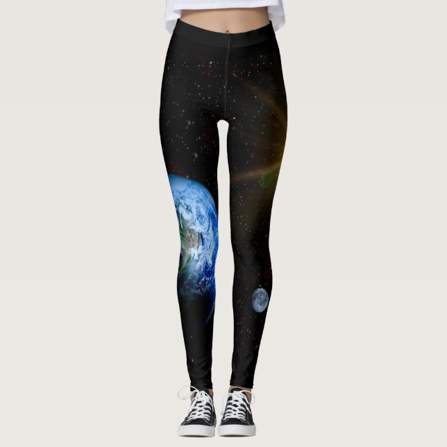 Leggings Pantalon de yoga d'aventure de l'espace (Devant)