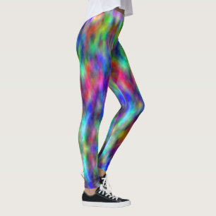 Leggings Pantalon d'exercice pour femmes Rainbow Tie Dye Le