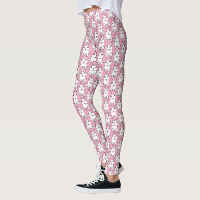 Leggings Pantalon lapin de Pâques Pantalon de Pâques noir (Gauche)