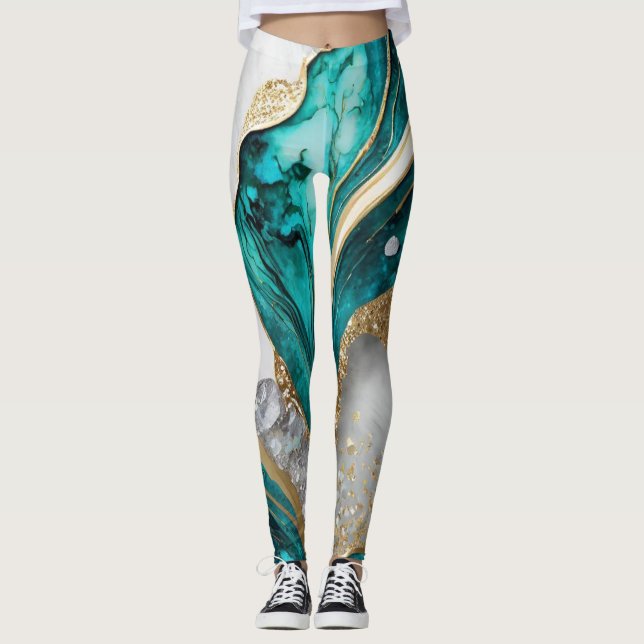 Leggings Pantalons de design Universe cosmique pour les amo (Devant)