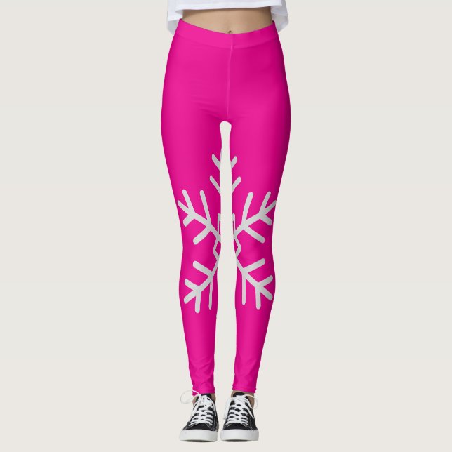 Leggings Pantalons d'entraînement rose (Devant)
