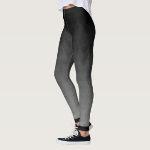 Leggings Pantalons en Gris Encre Canvas en Argent