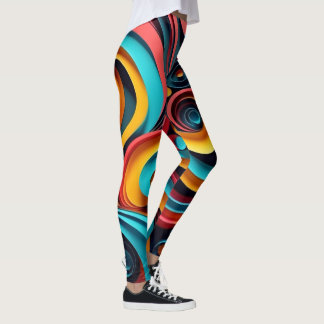 Leggings Papercut Vagues colorées