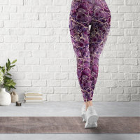 Papier marbré violet Jambes Vintages