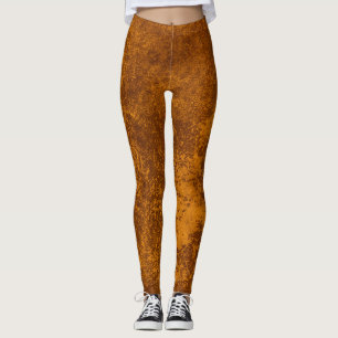 Leggings papier rustique or Abstrait