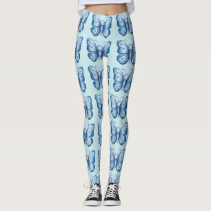 Leggings Papillon bleu