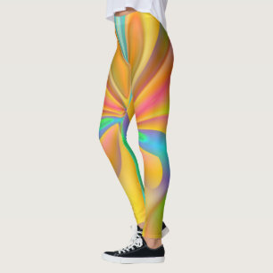 Leggings Papillon Motif Abstrait